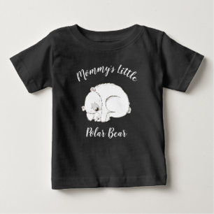 Polar Bear Baby Shower Winter Gray Gender Neutral T-shirt