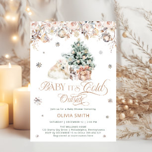 Polar Bear Baby's Cold Outside Baby Shower Einladung