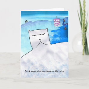 Polar Bear Birthday Card Karte