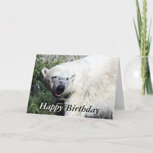 Polar Bear Birthday Card Karte