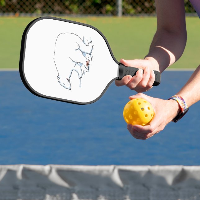 Polar Bear Black Pickleball Paddle Carbon (InSitu)