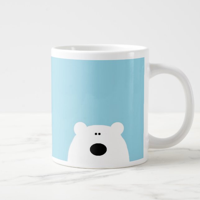 Polar Bear Blue Jumbo-Tasse (Rechts)