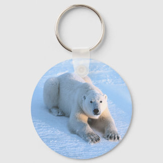 Polar Bear Blue Schlüsselanhänger