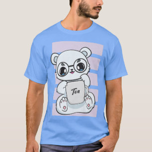 Polar Bear Boba Cute Anime Kawaii Pearl Bubble Tea T-Shirt