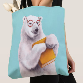 Polar Bear Book Lover Nerdy