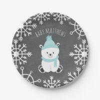 Polar Bear Boy Winter Baby Dusche