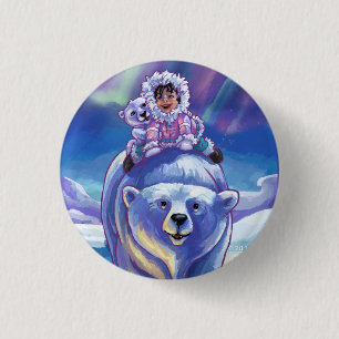 Polar Bear Bus Button