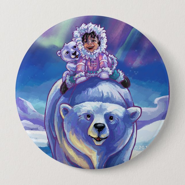 Polar Bear Bus Button (Vorderseite)