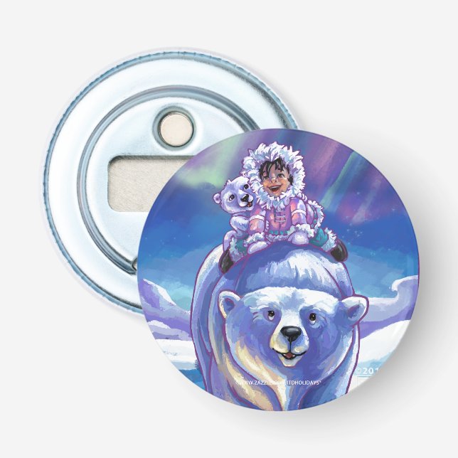 Polar Bear Bus Flaschenöffner (Vorderseite)