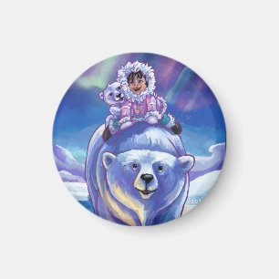 Polar Bear Bus Magnet