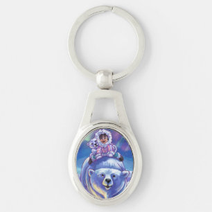 Polar Bear Bus Schlüsselanhänger