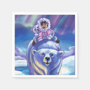 Polar Bear Bus Serviette