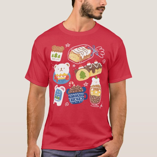Polar Bear Cafe Retro T-Shirt (Vorderseite)