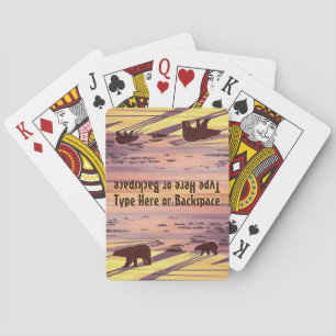 Polar Bear Cards Personalisiert Bären spielen Kart Spielkarten