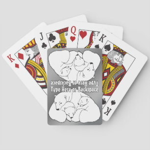 Polar Bear Cards Personalisiert Bären spielen Kart Spielkarten