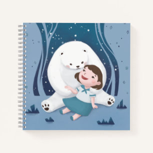 Polar Bear & Child Illustration Notizbuch
