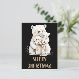 Polar Bear Christmas Card Feiertagskarte