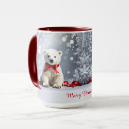Polar Bear Christmas Holiday Mug Tasse