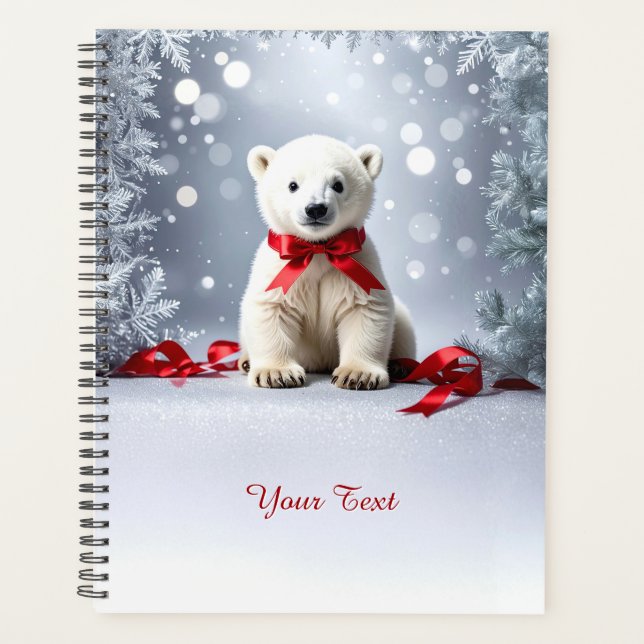 Polar Bear Christmas Holiday Planner Planer (Vorderseite)