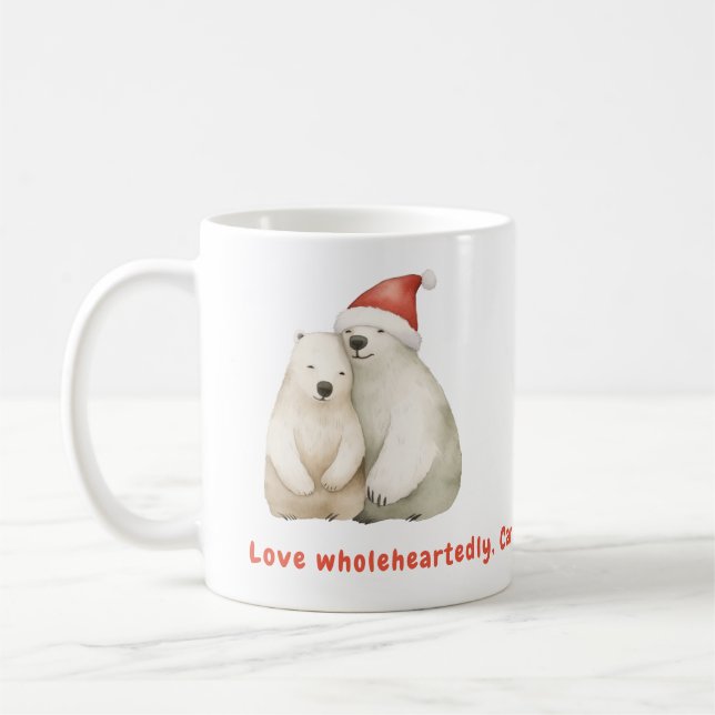 Polar Bear Christmas Kaffeetasse (Links)