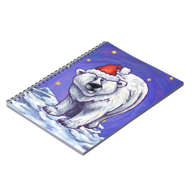 Polar Bear Christmas Notizblock (Linke Seite)