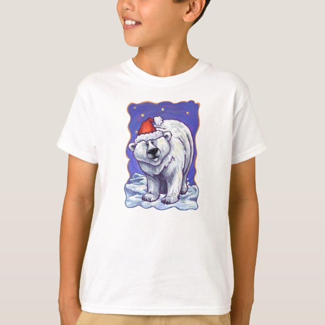 Polar Bear Christmas T-Shirt (Vorderseite)