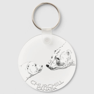 Polar Bear Chuchill Key Chain Souvenir Schlüsselan Schlüsselanhänger