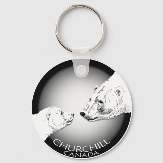Polar Bear Chuchill Key Chain Souvenir Schlüsselan Schlüsselanhänger (Vorderseite)