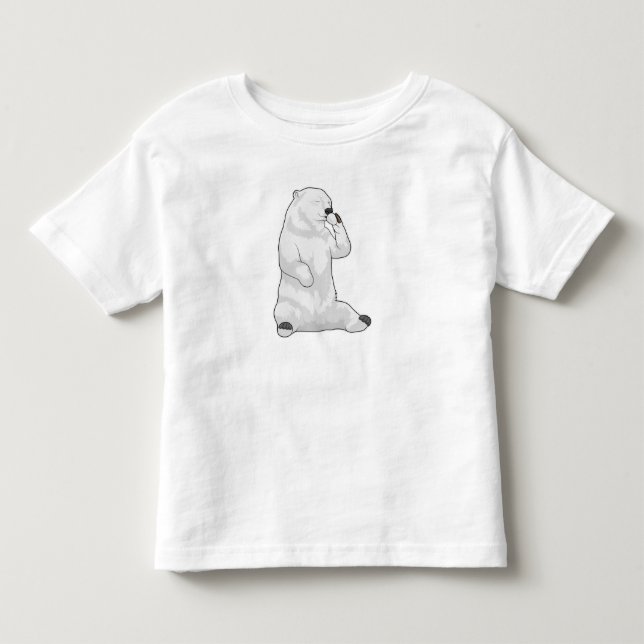 Polar bear Coffee Cup Kleinkind T-shirt (Vorderseite)