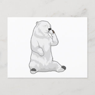 Polar bear Coffee Cup Postkarte