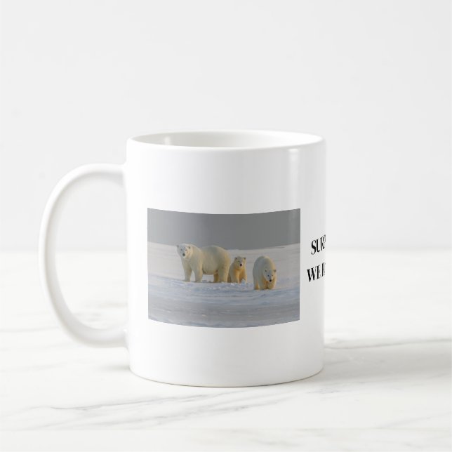 Polar bear coffee mug kaffeetasse (Links)