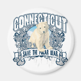 Polar Bear Connecticut Magnet