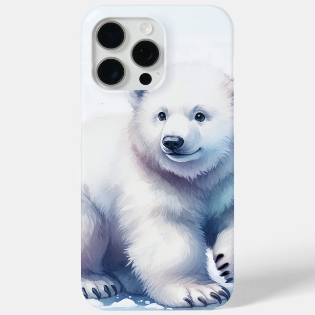 Polar Bear Cool Calm & Unaufhaltsam Case-Mate iPhone Hülle (Rückseite)