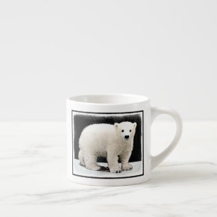 Polar Bear Cub Painting - Original Wildlife Art Espressotasse
