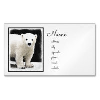 Polar Bear Cub Painting - Original Wildlife Art
