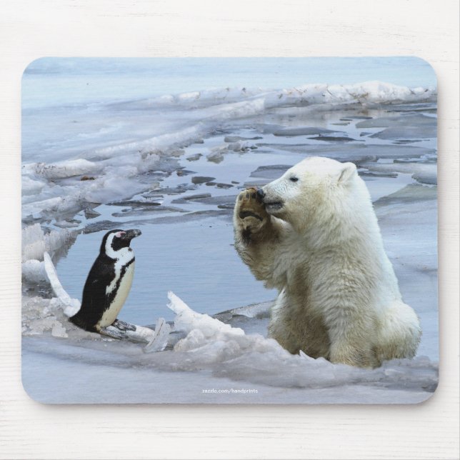 Polar Bear Cub & Penguin Mousepad (Vorne)