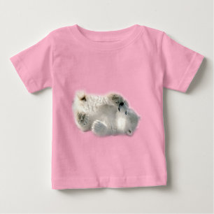 Polar Bear Cube Süße Tier Arktis gefroren Winter Baby T-shirt