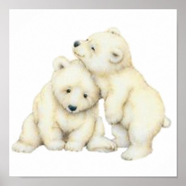 Polar Bear Cubs Poster (Vorne)