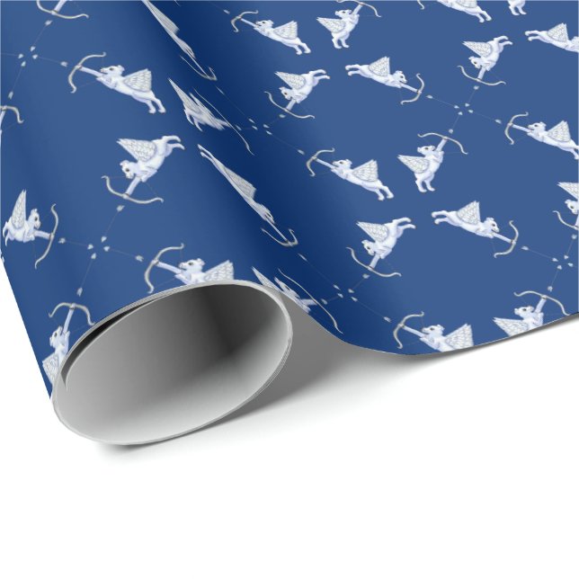 Polar Bear Cupids Wrapping Paper Geschenkpapier (Rolleneckpunkt)