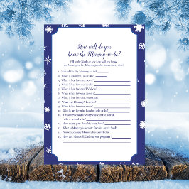 Polar Bear, der Mama Best Baby Shower Game kennt