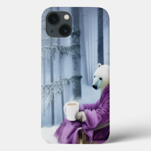 Polar Bear Drink Coffee Case-Mate iPhone Hülle