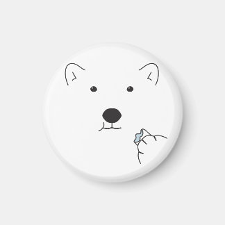 Polar Bear Ess a Marshmallow Magnet