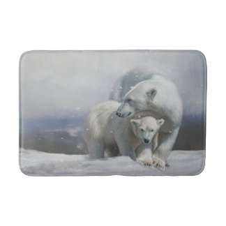 Polar Bear Family Bad Mat Badematte