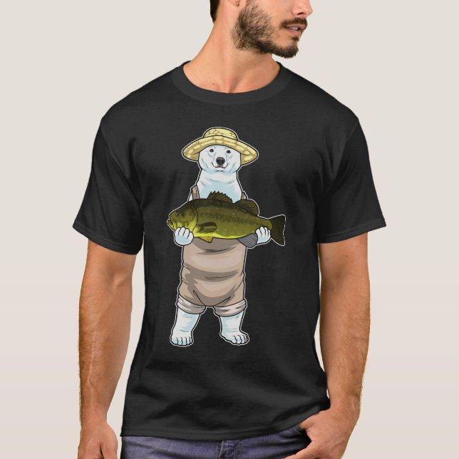 Polar bear Fisfish Fish Fishing T-Shirt (Vorderseite)