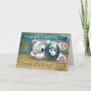 Polar Bear from All Uns earth day card Karte