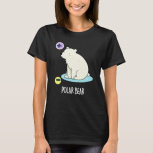 Polar Bear Funny Science Pub Dark BG T-Shirt