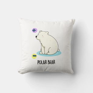 Polar Bear Funny Science Pub Kissen