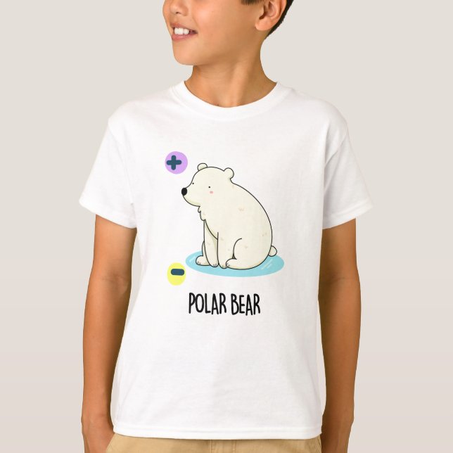 Polar Bear Funny Science Pub T-Shirt (Vorderseite)