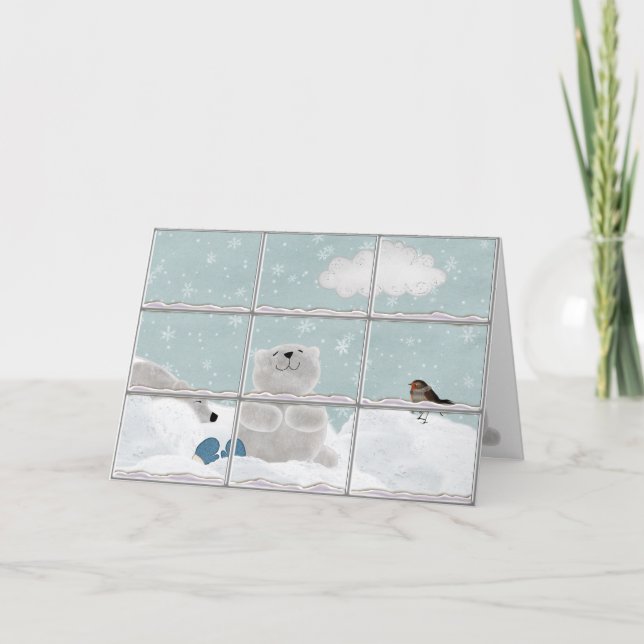 Polar Bear Get Well Card Karte (Vorderseite)