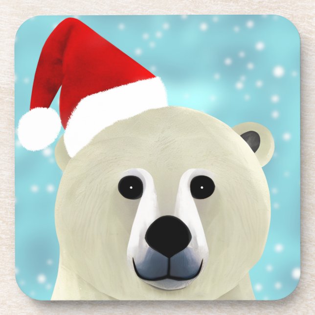Polar Bear Getränkeuntersetzer (Vorderseite)